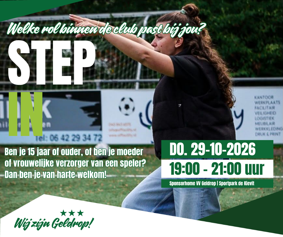 Ontdek jouw plek bij VV Geldrop met Step In!