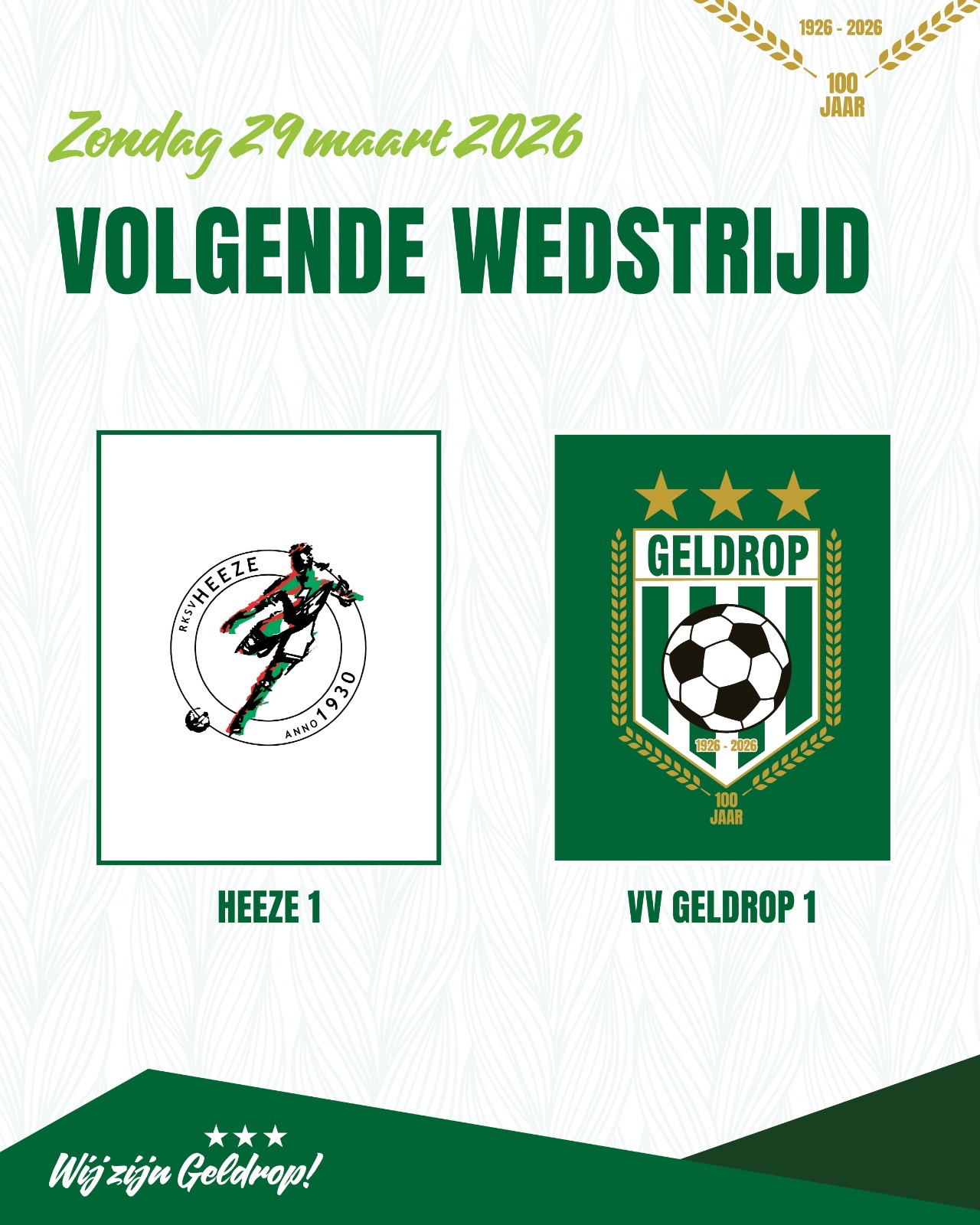 Zondag 29 maart 2026: Heeze 1 - Geldrop 1