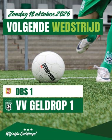 Zondag 18 oktober 2026: DBS 1 - Geldrop 1