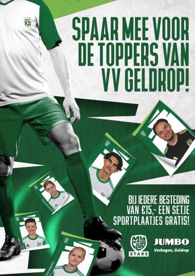 Voetbalplaatjesspaaractie in samenwerking met Jumbo bijna van start!
