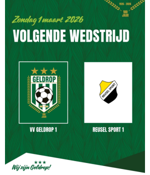 Zondag 1 maart 2026: Geldrop 1 - Reusel Sport 1
