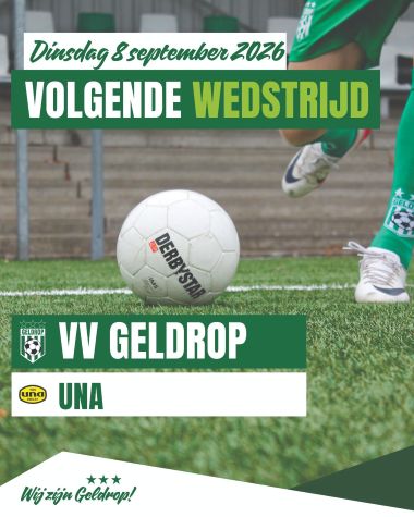 Dinsdag 8 september 2026: Geldrop combi. - UNA combi.