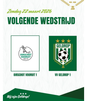Zondag 22 maart 2026: Oirschot Vooruit 1 - Geldrop 1
