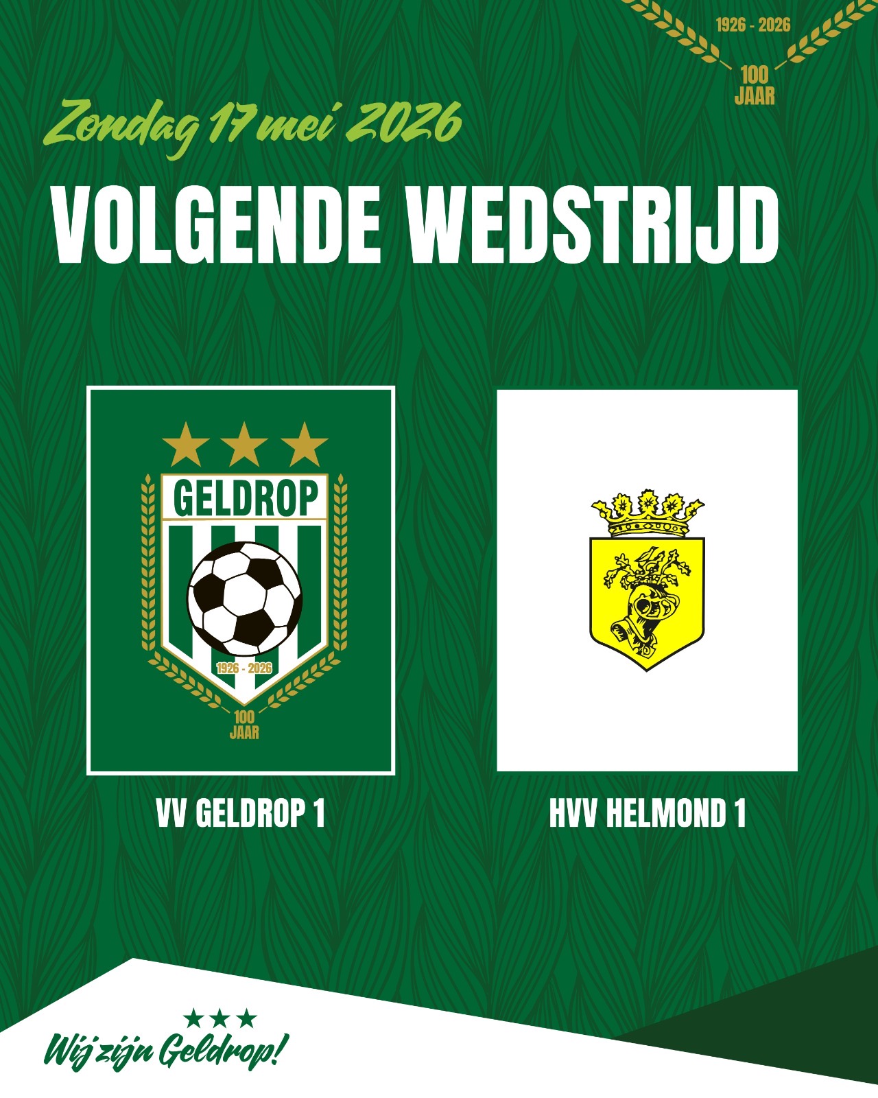Zondag 17 mei 2026: Geldrop 1 - HVV Helmond 1