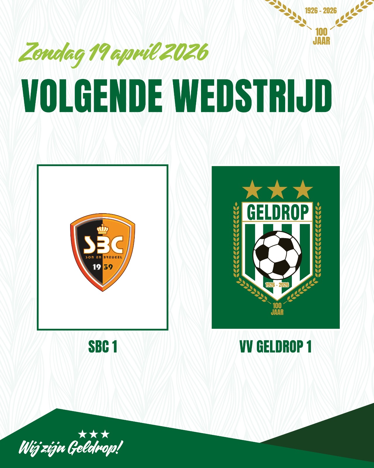 Zondag 19 april 2026: SBC 1 - Geldrop 1