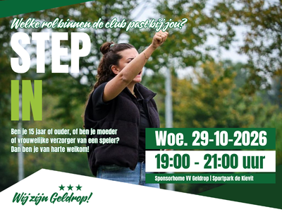Ontdek jouw plek bij VV Geldrop met Step In!