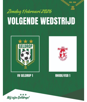 Zondag 1 februari 2026: vv Geldrop 1 - Rhode 1