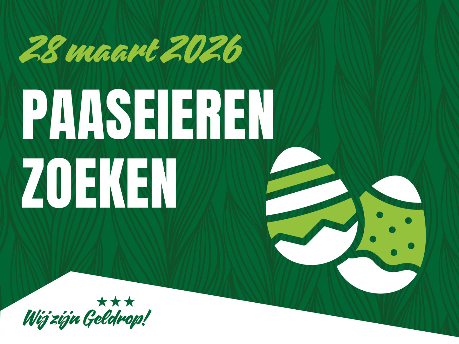 28 maart 2026: Paaseieren zoeken