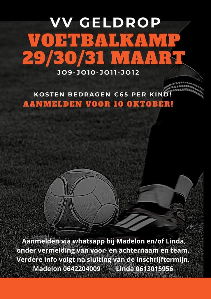 Yes! We gaan op voetbalkamp!